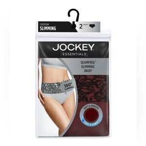 Jockey Essentials Women's Slimming Tummy Shaper Brief Panty 2-pack Seamfree, 3XL